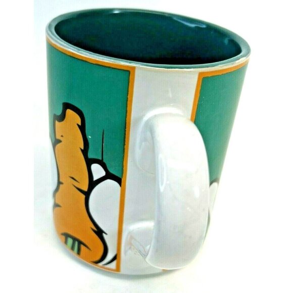 Warner Bros. Looney Tunes Bugs Bunny 1998 Green Coffee Mug Cup Gibson Vintage - Picture 4 of 7
